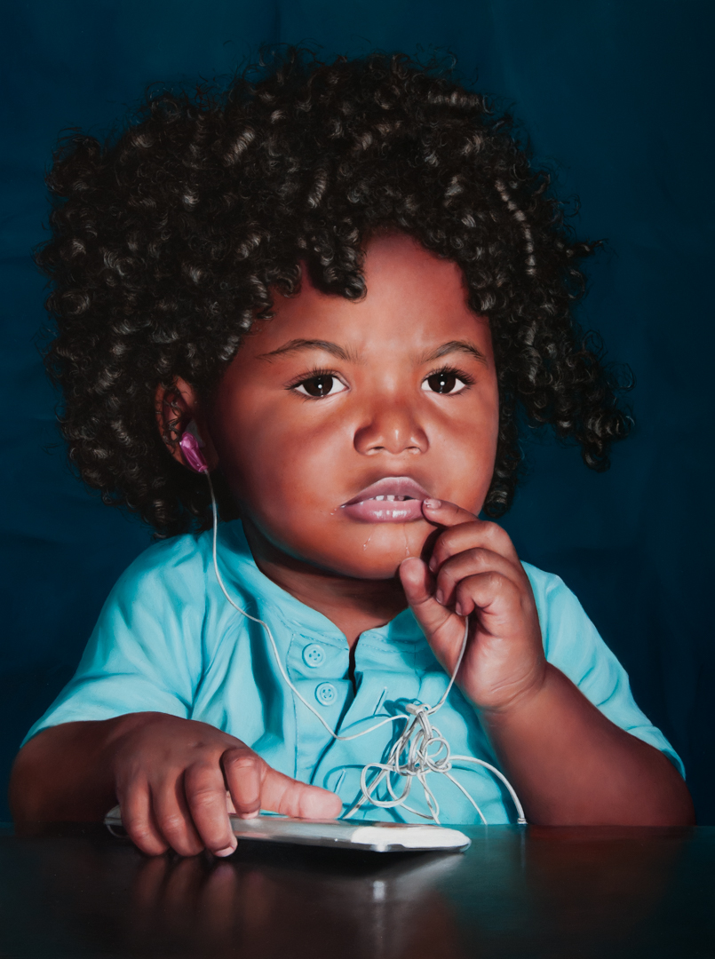 Boy with a Tangled Earphone copyright Katie Miller 2014